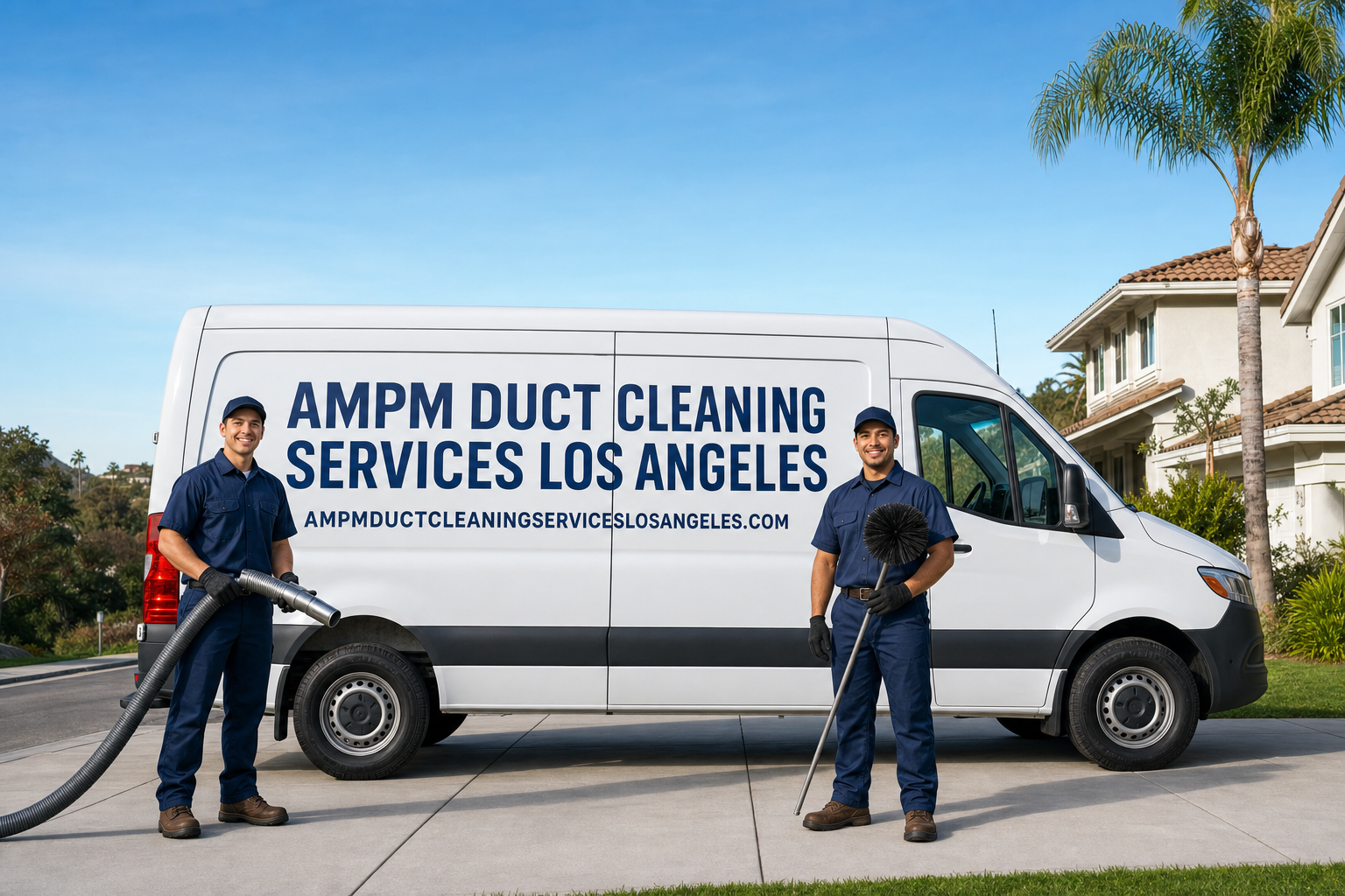 AMPM Duct Cleaning Services Los Angeles team at work